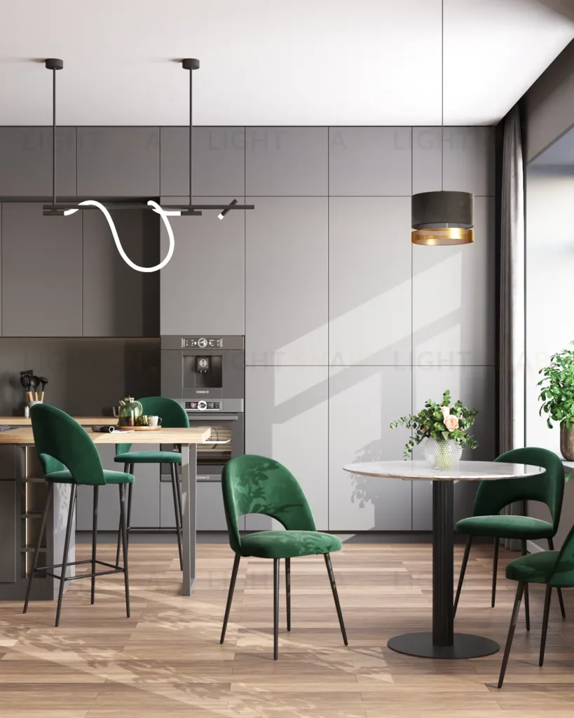 Стул Меган велюр зелёный УТ000025511