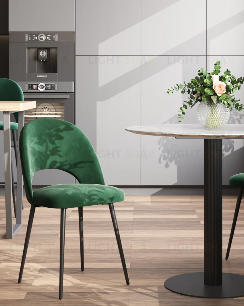 Стул Меган велюр зелёный УТ000025511