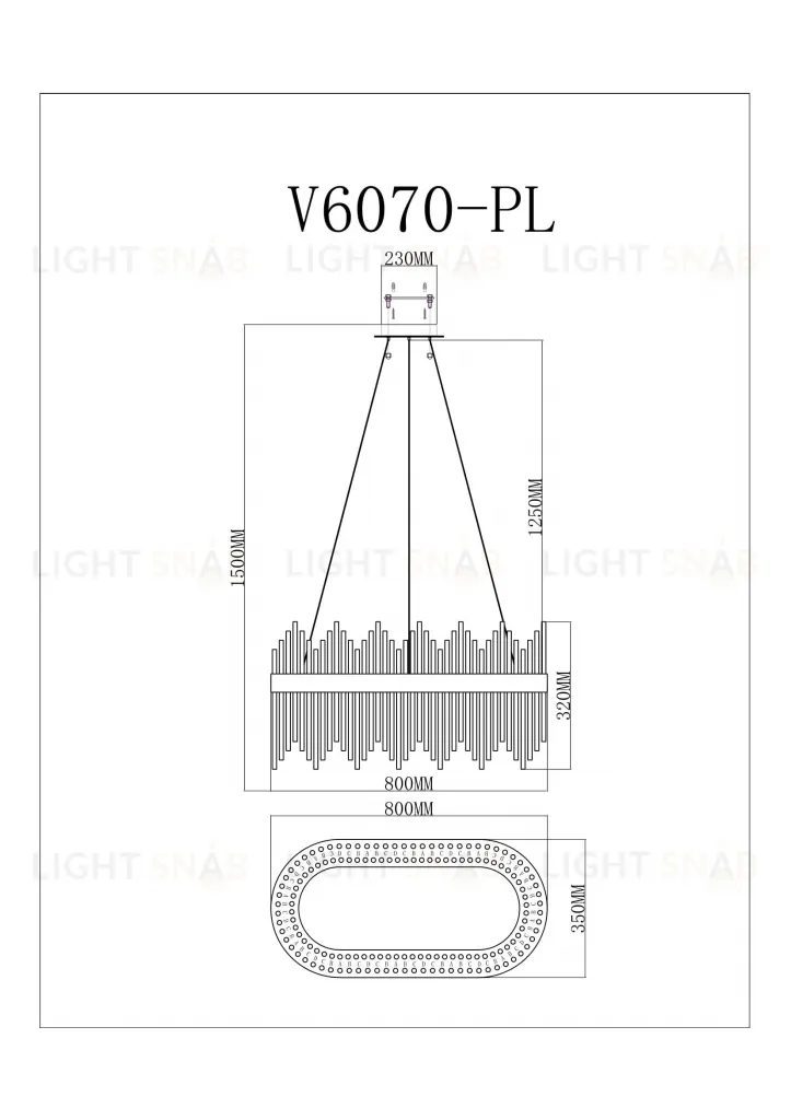 Светодиодный подвесной светильник Moderli V6070-PL Diadem УТ000026101