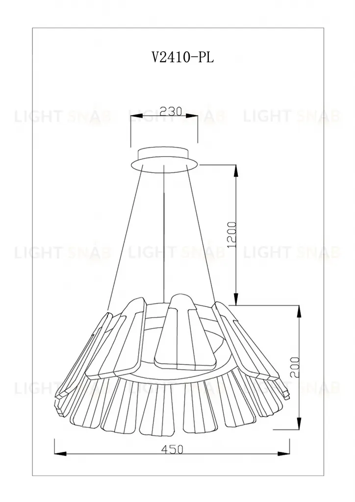Светодиодная подвесная люстра Moderli V2410-PL Beauty LED*60W УТ000017293
