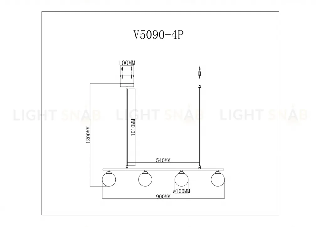 Подвесной светильник Moderli V5090-4P Lingdal УТ000026078