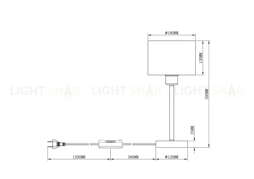 Настольная лампа Moderli V2732-1T Room 1*E27*60W УТ000023942