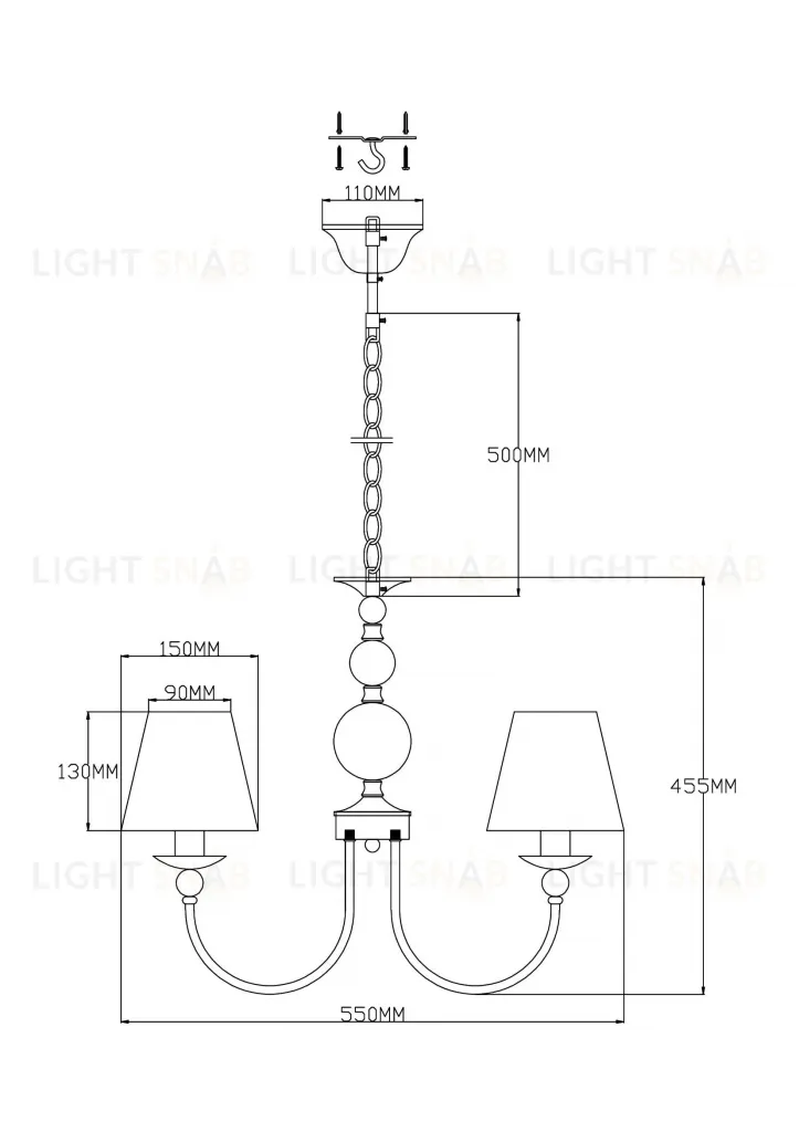 Люстра подвесная Moderli V2613-5P Feels 5*E14*60W УТ000021567