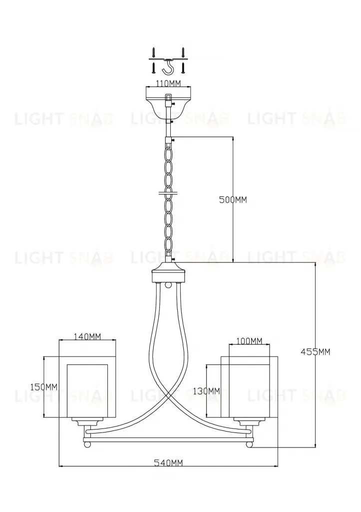 Люстра подвесная Moderli V2524-3P Maximilian 3*E27*60W УТ000021535