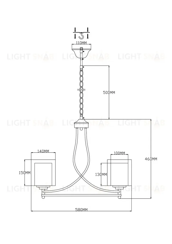 Люстра подвесная Moderli V2522-5P Maximilian 5*E27*60W УТ000021533