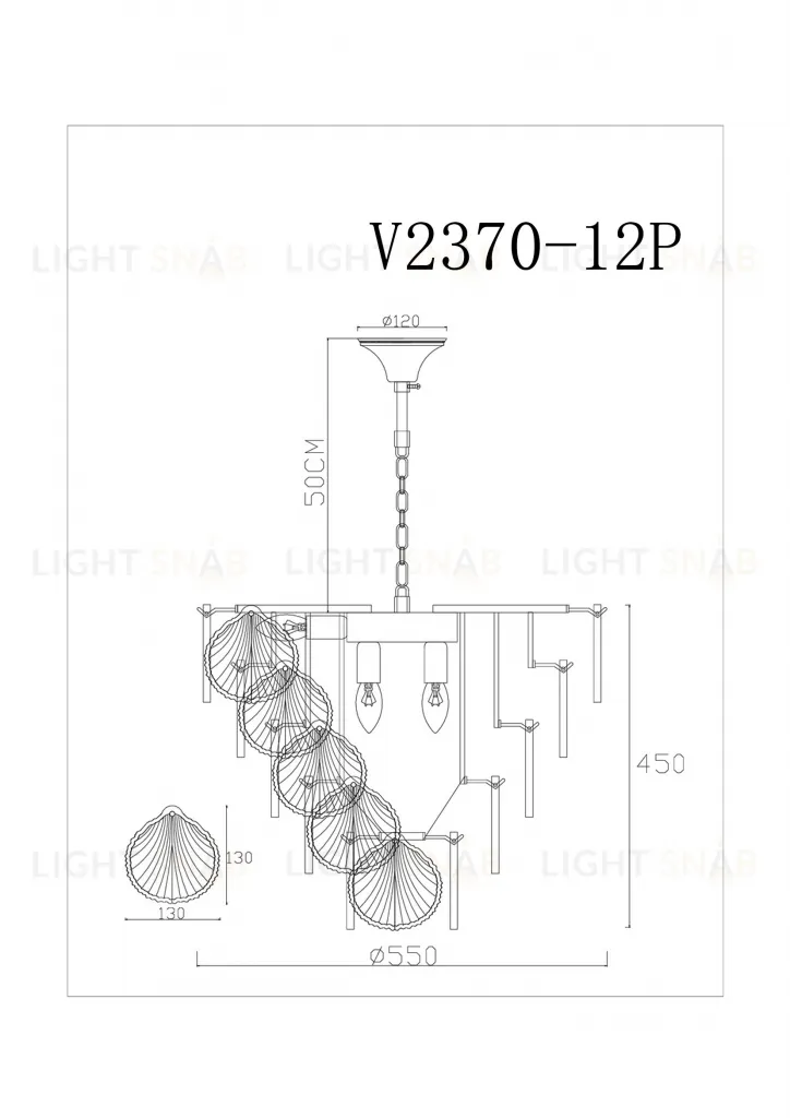 Хрустальная подвесная люстра Moderli V2370-12P Tears 12*E14*60W УТ000017285