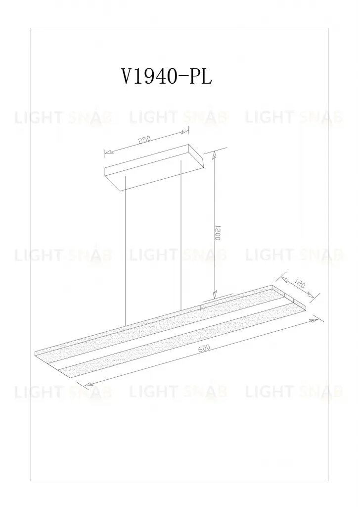 Светодиодный подвесной светильник Moderli V1940-PL Holo LED*24W УТ000017173