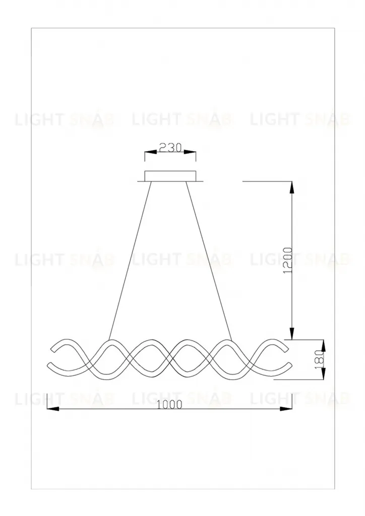Светодиодный подвесной светильник Moderli V1960-PL Losso LED*58W УТ000017176