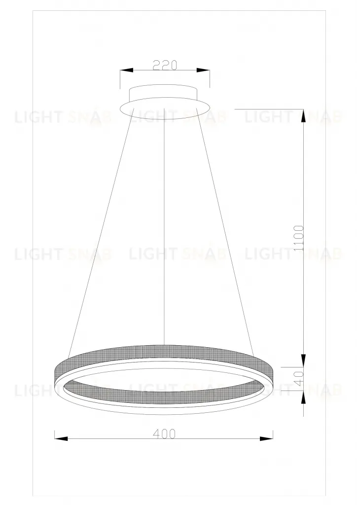 Светодиодная подвесная люстра Moderli V1751-PL Bona LED*24W УТ000017134