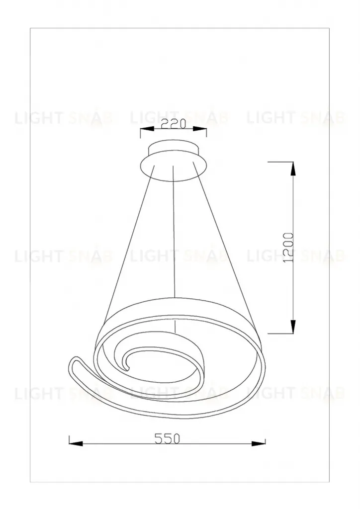 Светодиодная подвесная люстра Moderli V1950-PL Judo LED*96W УТ000017174