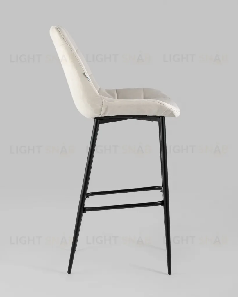 Стул барный Флекс велюр бежевый УТ000025266