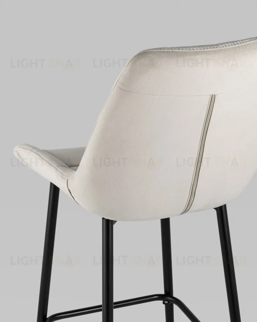 Стул барный Флекс велюр бежевый УТ000025266