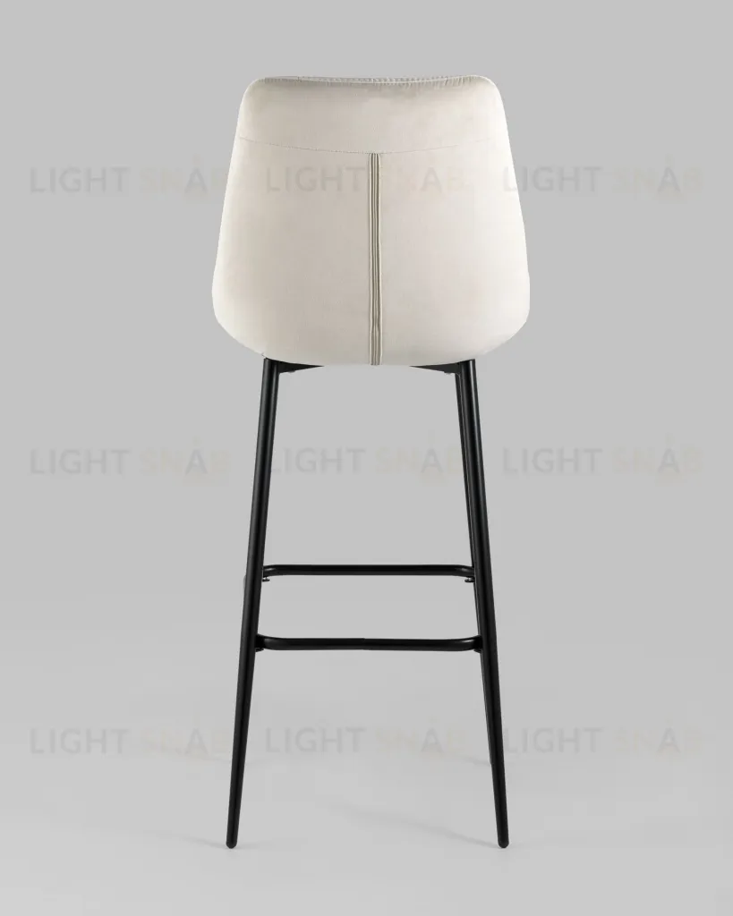 Стул барный Флекс велюр бежевый УТ000025266