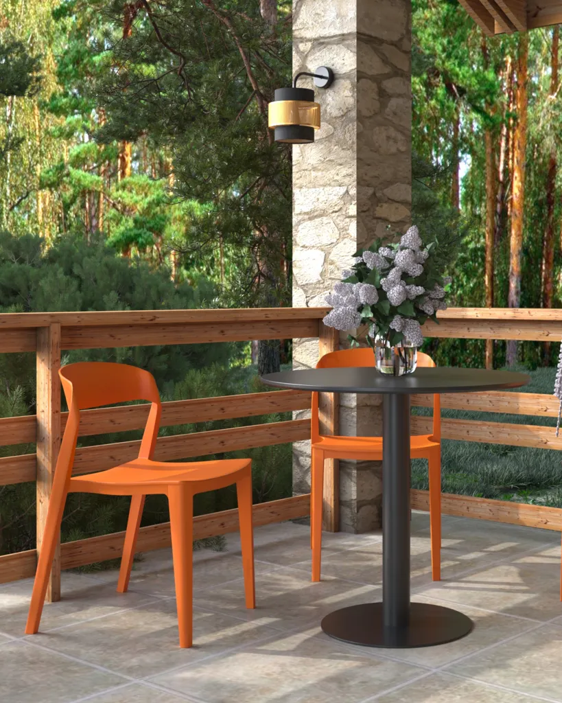 Стул Moris пластик оранжевый УТ000005556