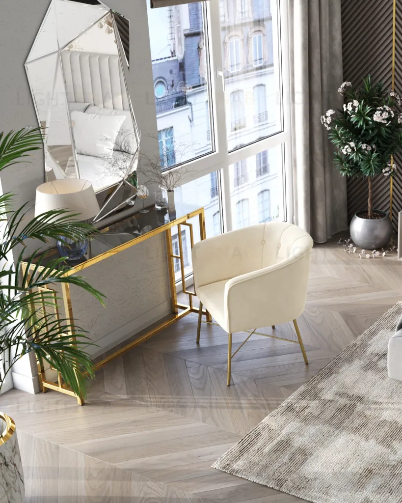 Кресло Шале велюр бежевый УТ000005599