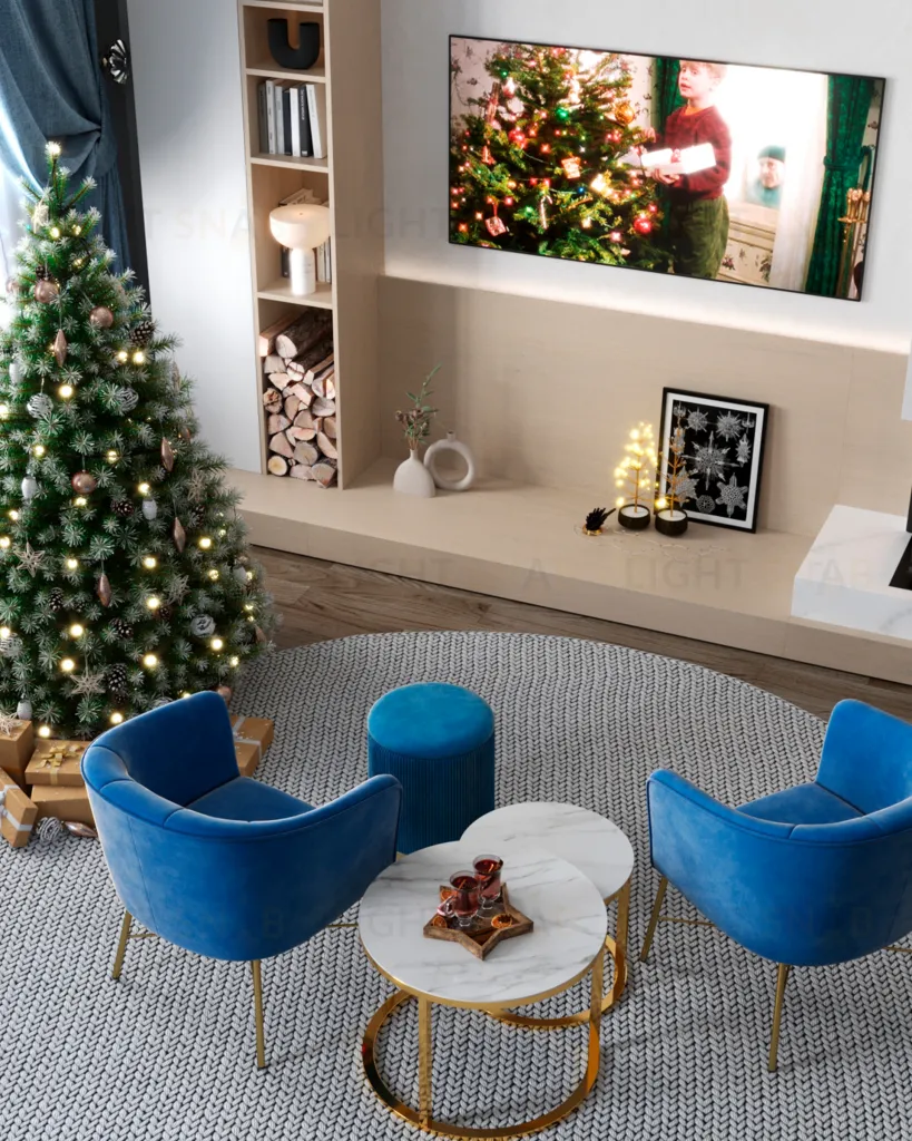 Кресло Шале велюр синий УТ000005600