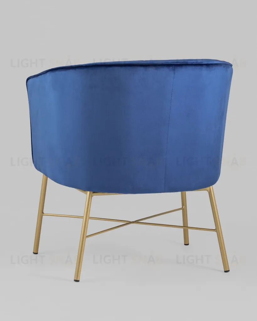 Кресло Шале велюр синий УТ000005600