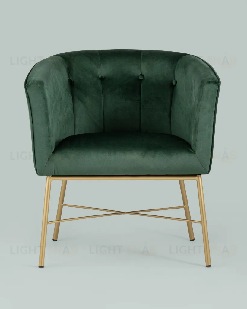 Кресло Шале велюр зеленый УТ000005601