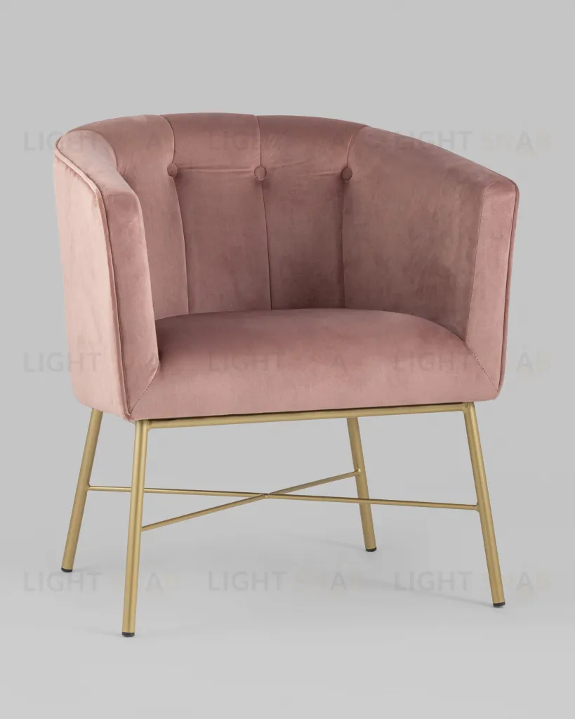 Кресло Шале велюр розовый УТ000005602
