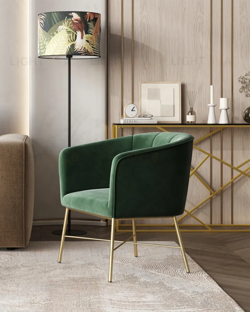 Кресло Шале велюр зеленый УТ000005601
