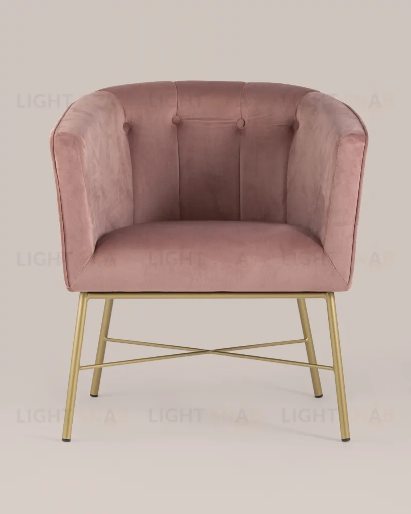Кресло Шале велюр розовый УТ000005602