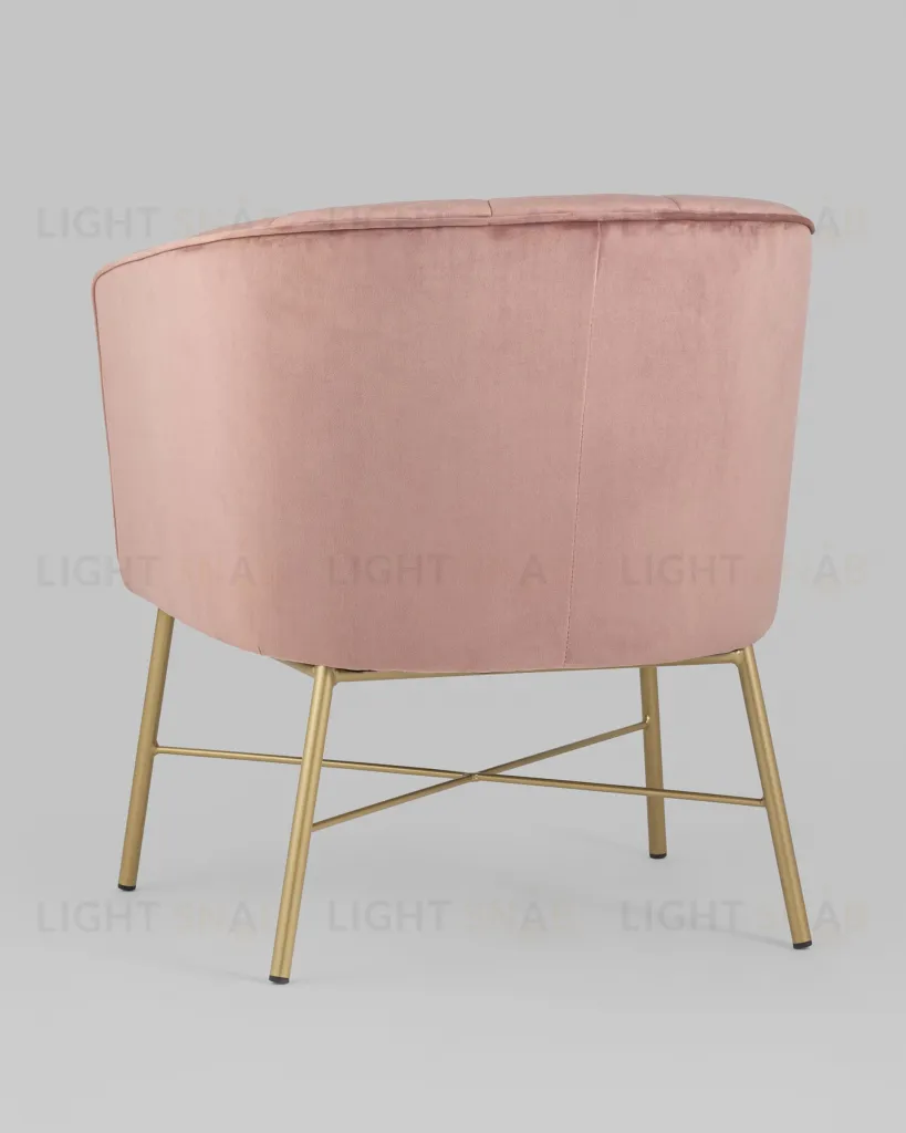Кресло Шале велюр розовый УТ000005602
