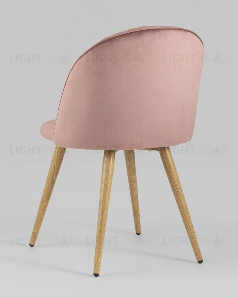 Стул Лион Страйпс велюр розовый УТ000004869