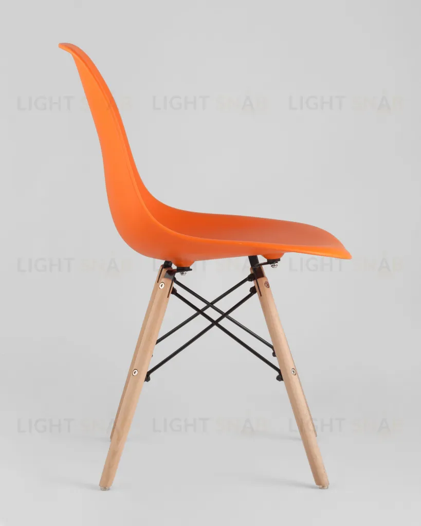 Стул Eames DSW оранжевый x4 УТ000005349