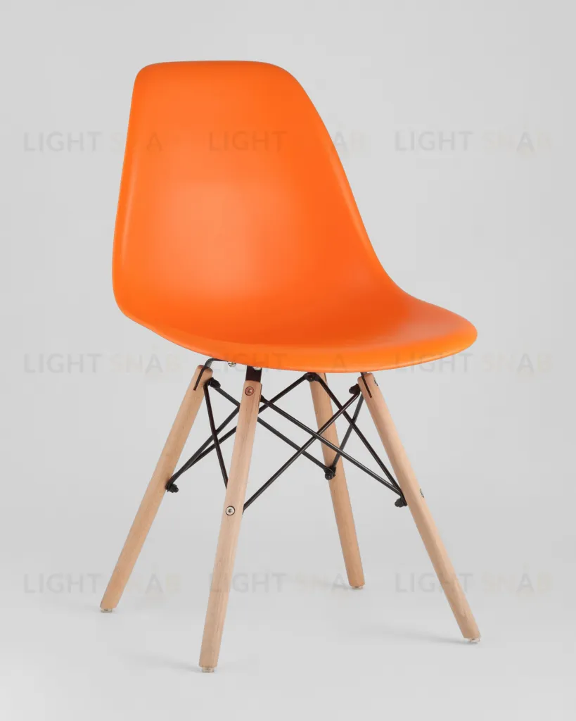 Стул Eames DSW оранжевый x4 УТ000005349