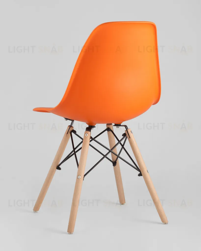 Стул Eames DSW оранжевый x4 УТ000005349
