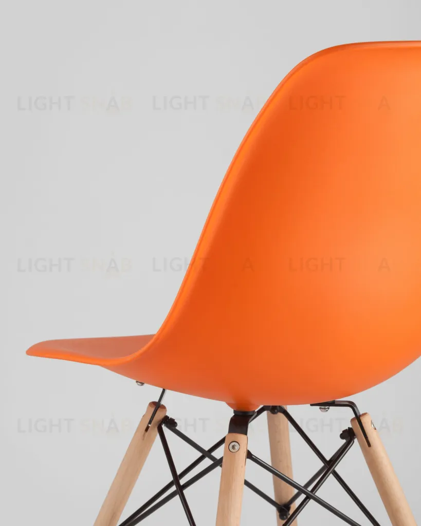 Стул Eames DSW оранжевый x4 УТ000005349