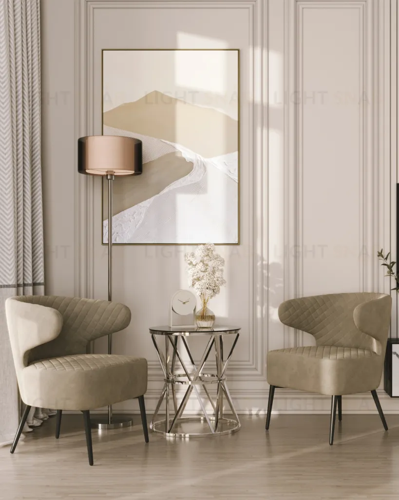 Журнальный стол 50*50 ВИВА серебро стекло черное УТ000004639