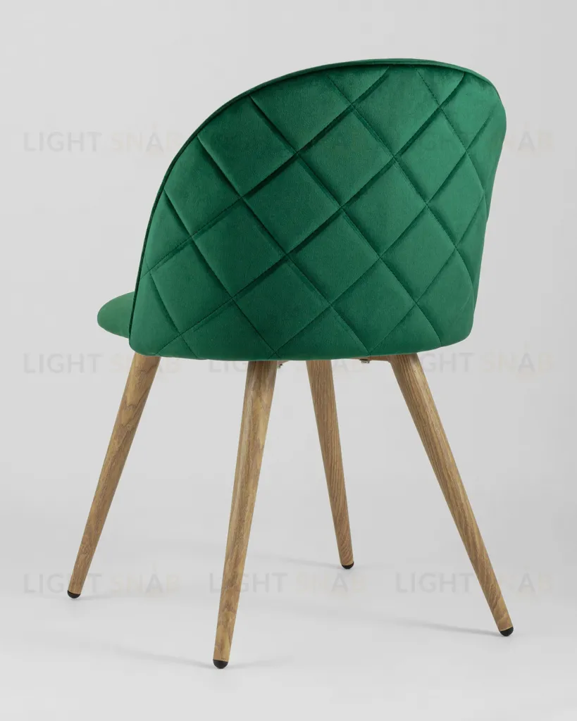 Стул Лион велюр с ромбами зеленый УТ000003338
