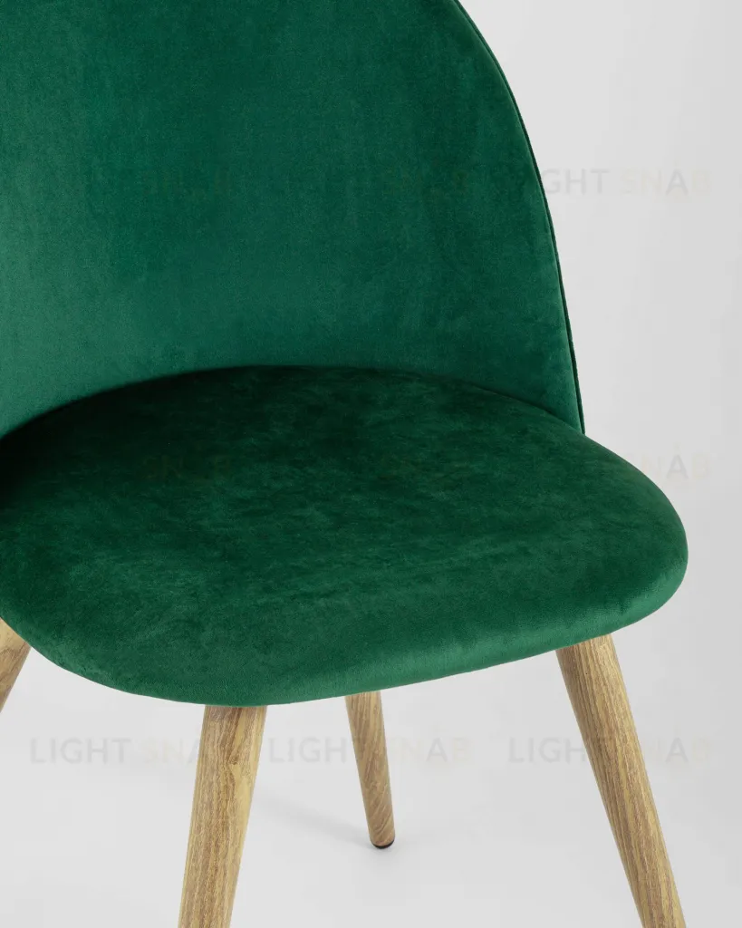 Стул Лион велюр с ромбами зеленый УТ000003338