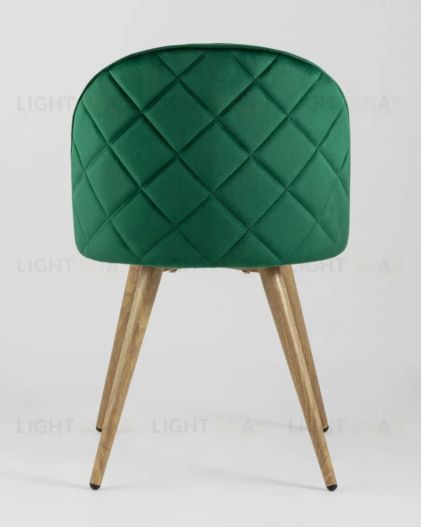 Стул Лион велюр с ромбами зеленый УТ000003338