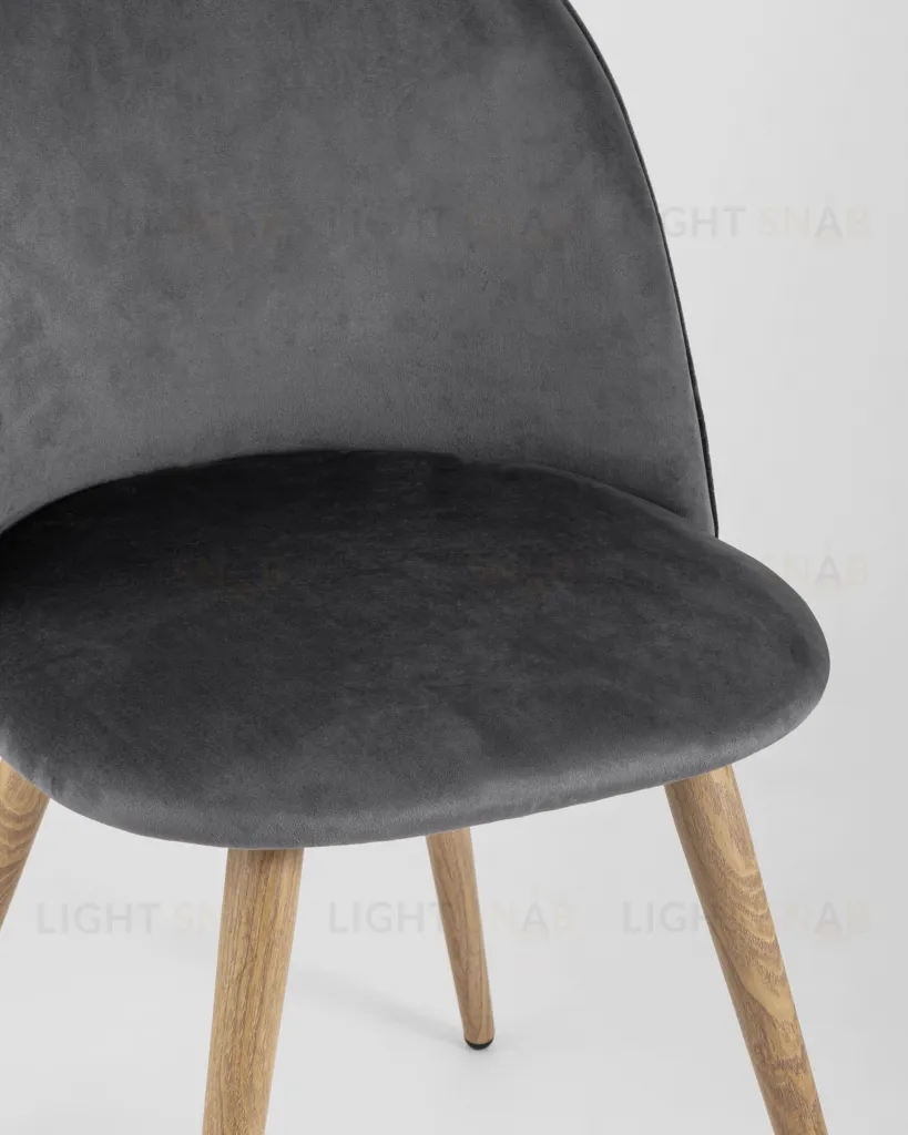 Стул Лион велюр с ромбами серый УТ000003340