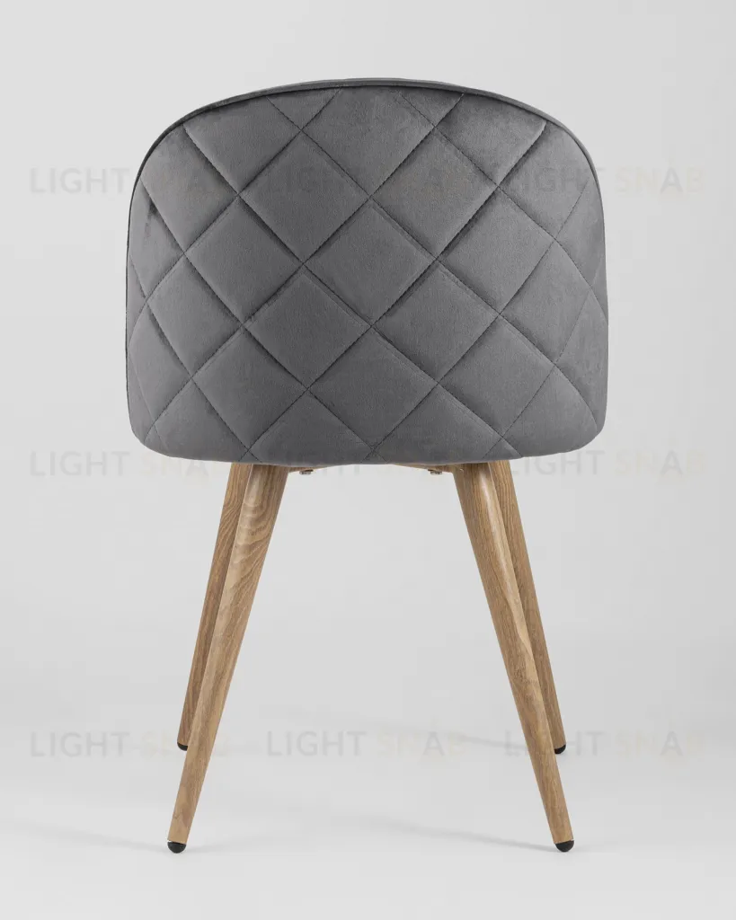 Стул Лион велюр с ромбами серый УТ000003340