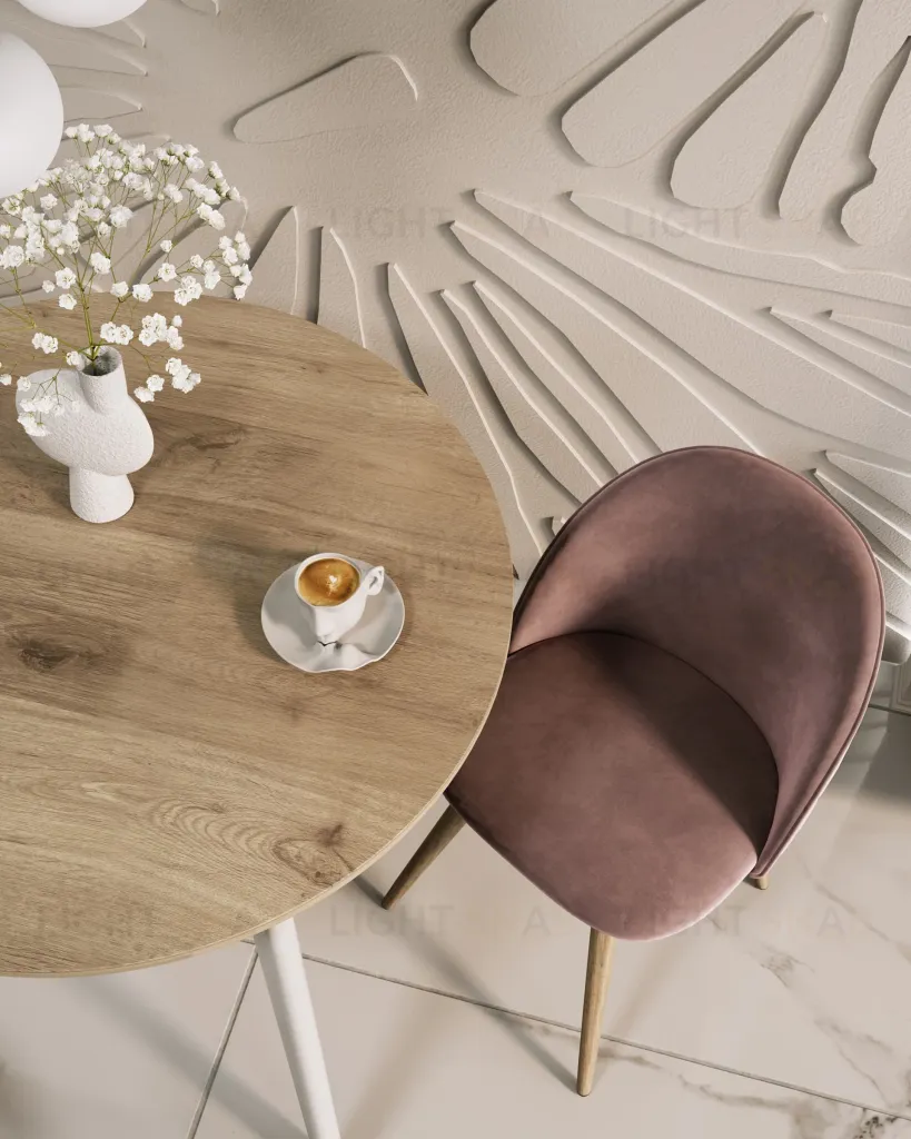 Стул Лион велюр с ромбами розовый УТ000003339