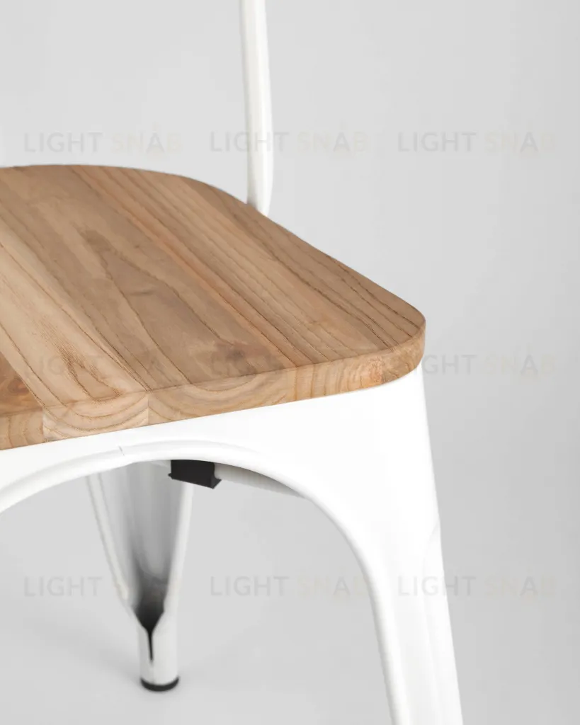 Стул TOLIX WOOD белый глянцевый УТ000001859