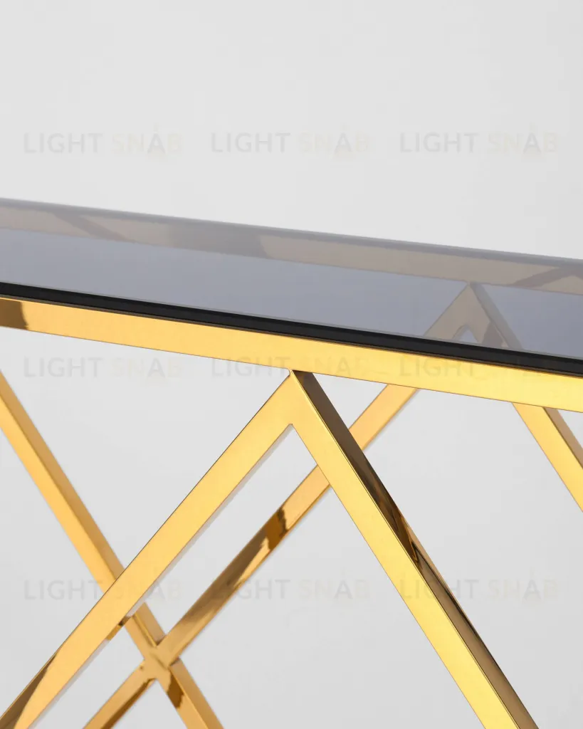 Консоль ИНСИГНИЯ 115*30 золото стекло smoke УТ000001500