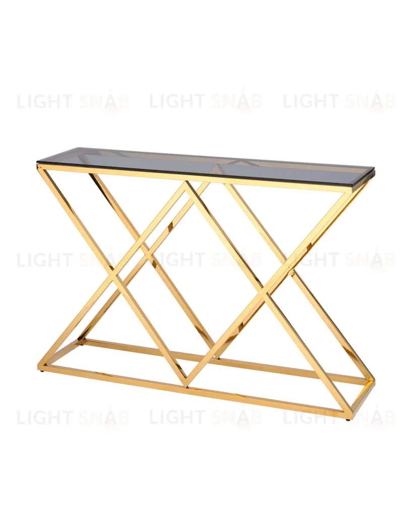 Консоль ИНСИГНИЯ 115*30 золото стекло smoke УТ000001500