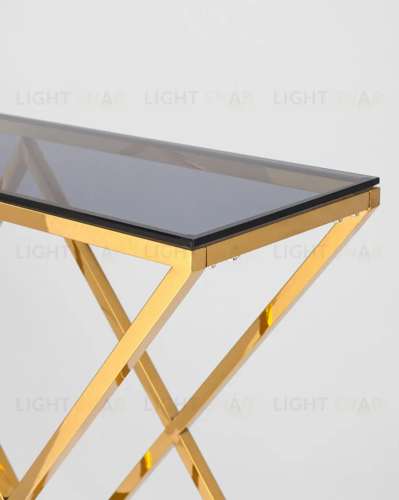 Консоль ИНСИГНИЯ 115*30 золото стекло smoke УТ000001500