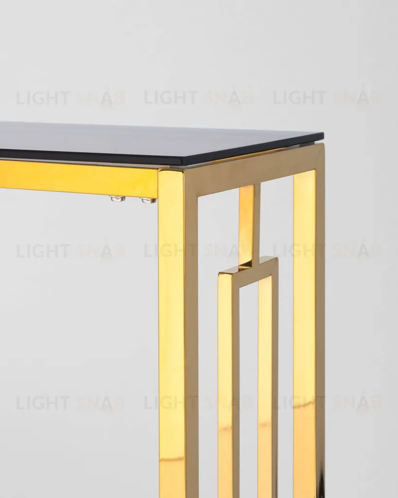 Консоль БРУКЛИН 115*30 золото стекло smoke УТ000001496