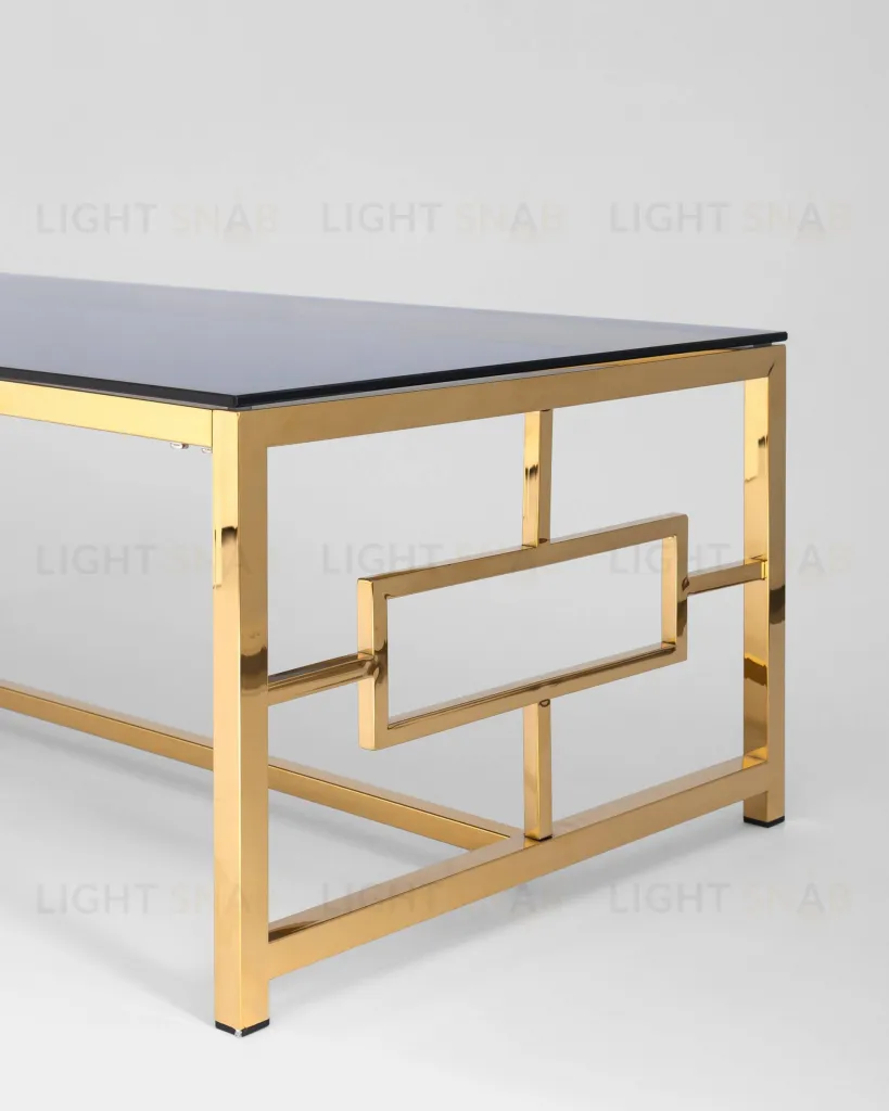 Журнальный стол 120*60 БРУКЛИН золото стекло smoke УТ000001494