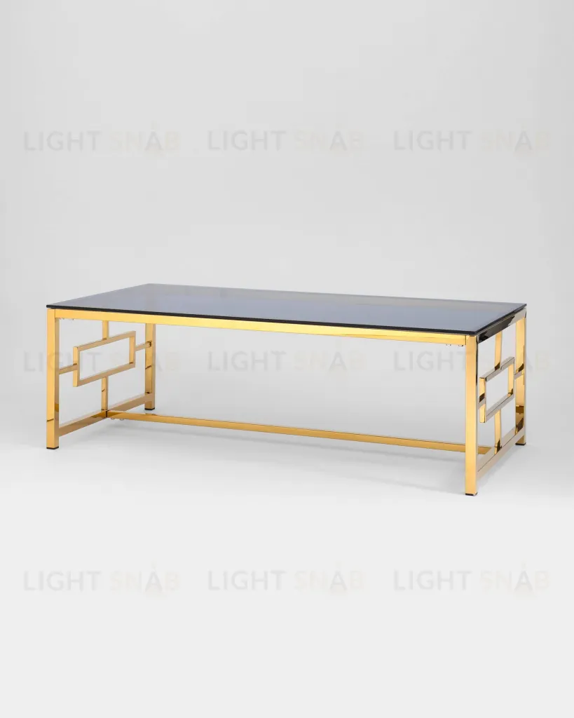 Журнальный стол 120*60 БРУКЛИН золото стекло smoke УТ000001494