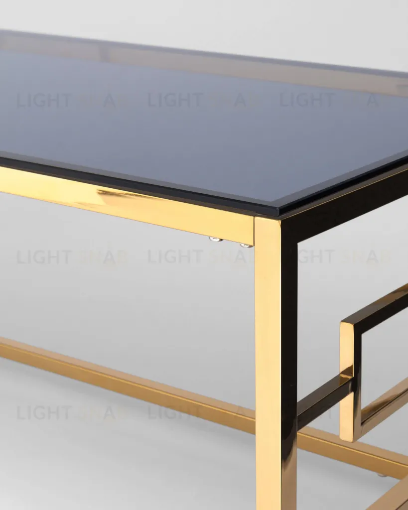Журнальный стол 120*60 БРУКЛИН золото стекло smoke УТ000001494