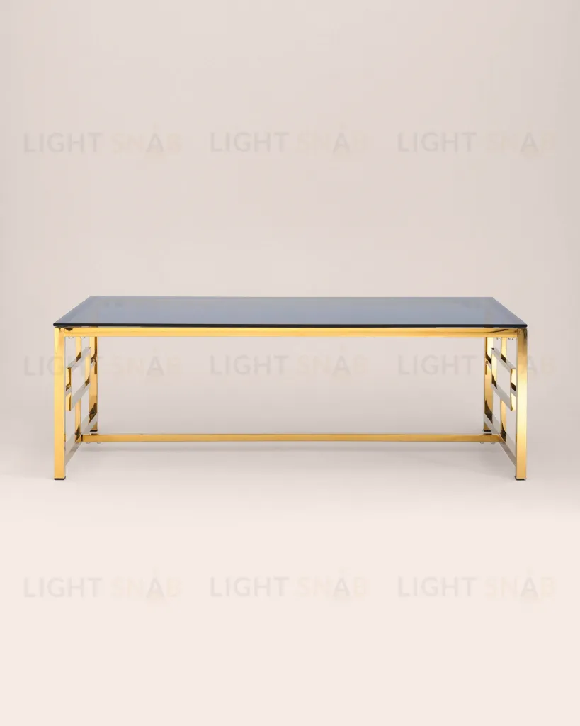 Журнальный стол 120*60 БРУКЛИН золото стекло smoke УТ000001494