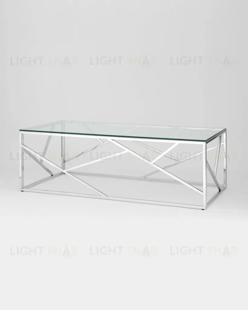 Журнальный стол 120*60 АРТ ДЕКО серебро УТ000000890