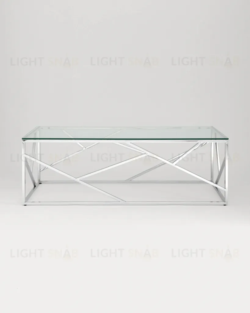 Журнальный стол 120*60 АРТ ДЕКО серебро УТ000000890