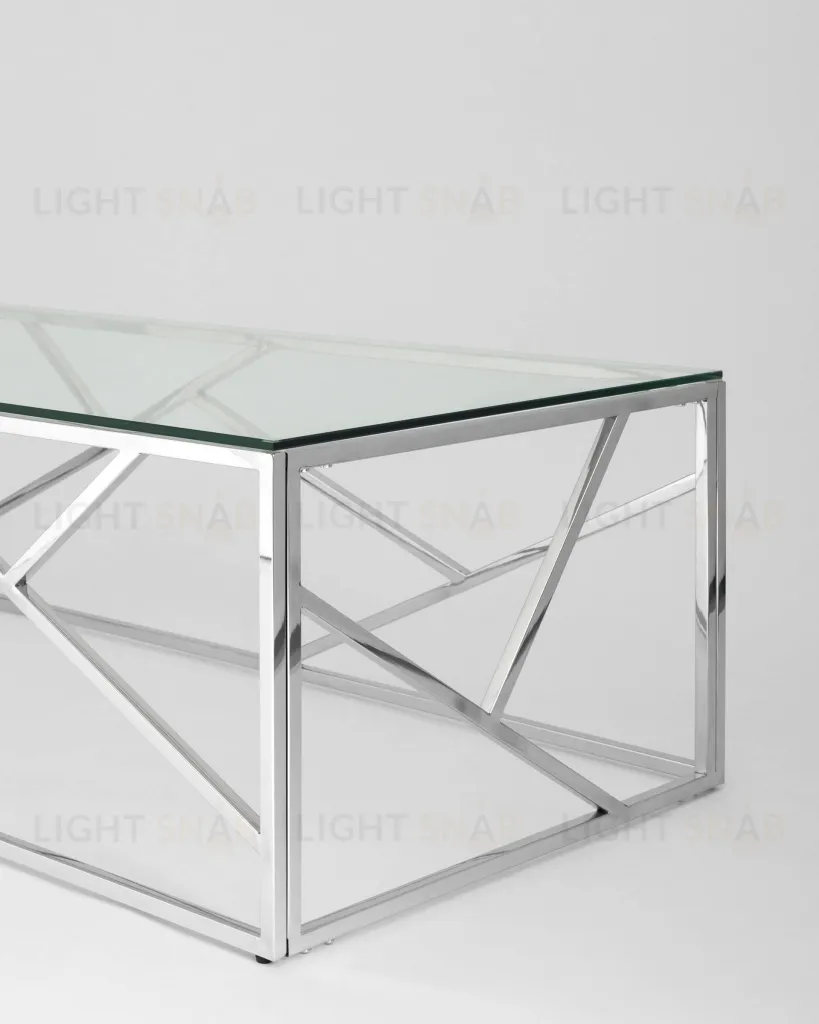 Журнальный стол 120*60 АРТ ДЕКО серебро УТ000000890